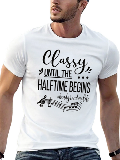 Classy Halftime Band Grandma Black T-Shirt