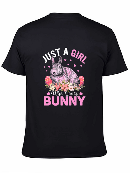 Just A Girl Who Loves Bunny Easter T-Shirt