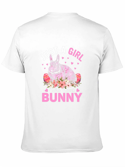 Just A Girl Who Loves Bunny Easter T-Shirt