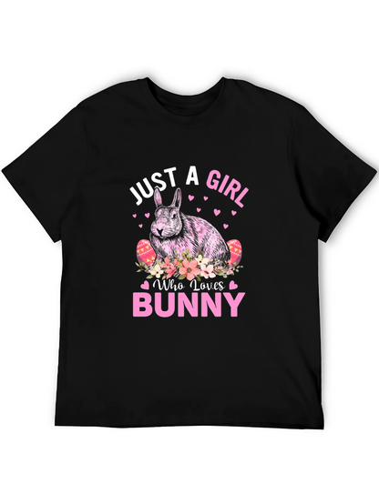 Just A Girl Who Loves Bunny Easter T-Shirt