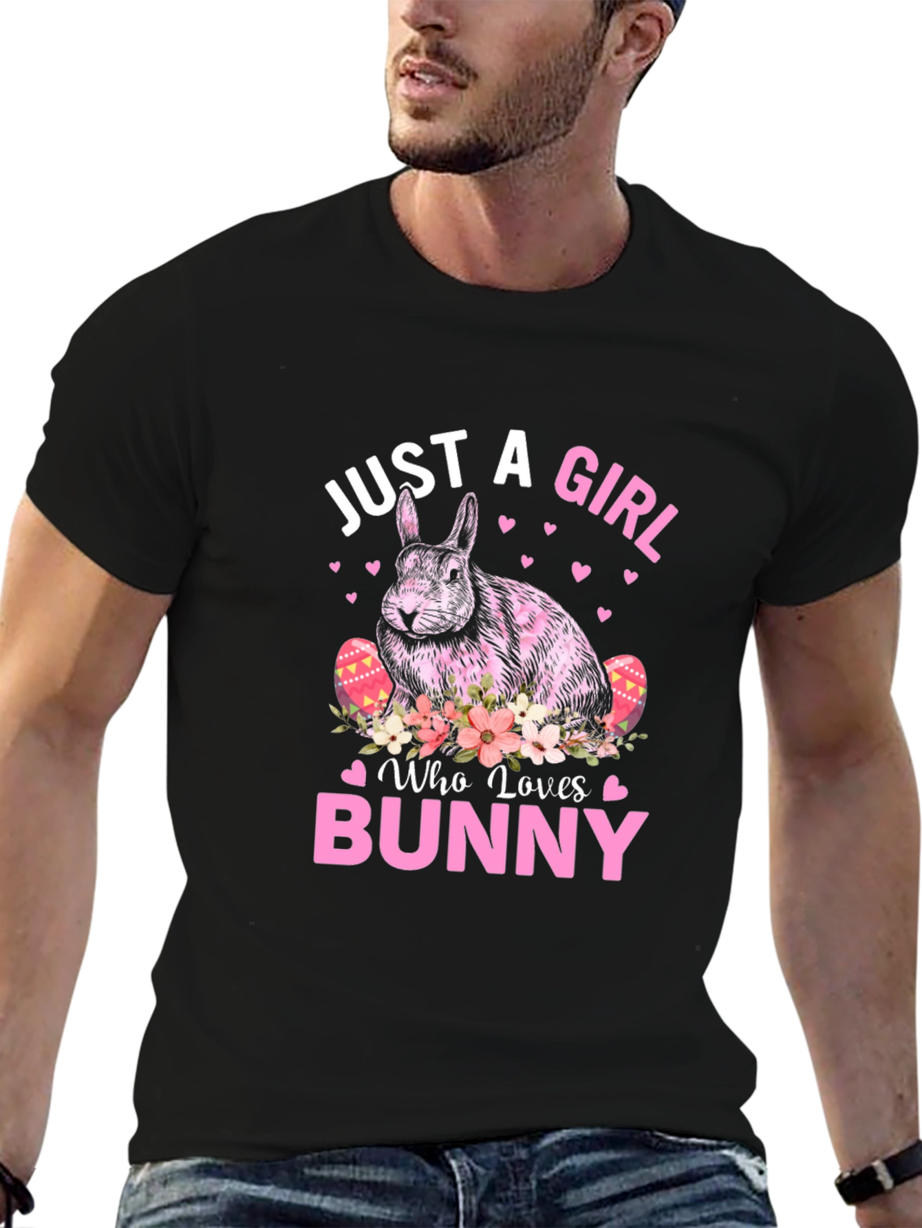 Just A Girl Who Loves Bunny Easter T-Shirt