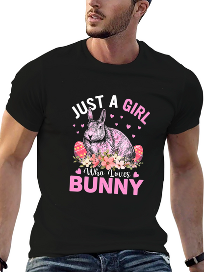 Just A Girl Who Loves Bunny Easter T-Shirt