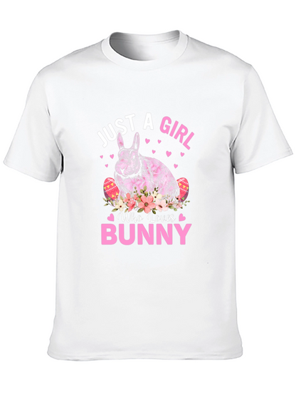 Just A Girl Who Loves Bunny Easter T-Shirt