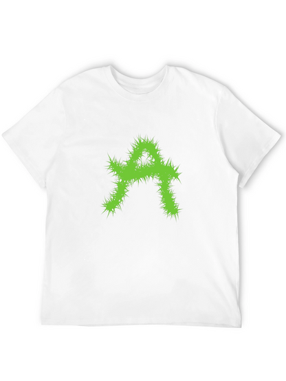 Edgy Green A Graphic Black T-Shirt