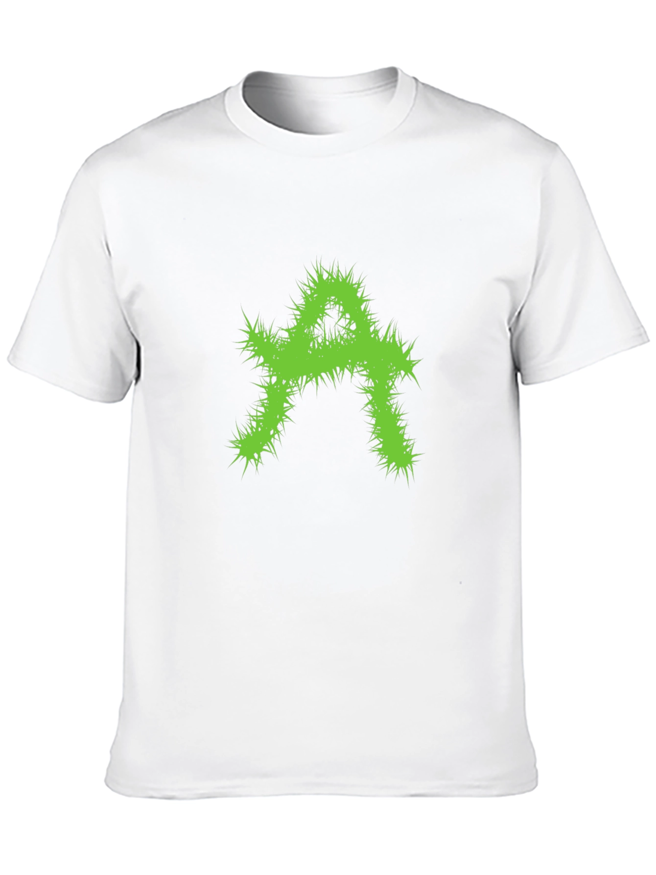 Edgy Green A Graphic Black T-Shirt