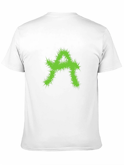 Edgy Green A Graphic Black T-Shirt