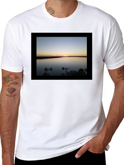 Sunset Lake Graphic Tee - Black