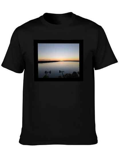 Sunset Lake Graphic Tee - Black