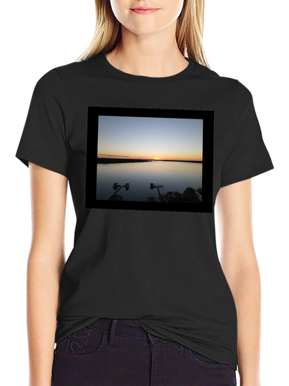 Sunset Lake Graphic Tee - Black