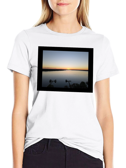 Sunset Lake Graphic Tee - Black