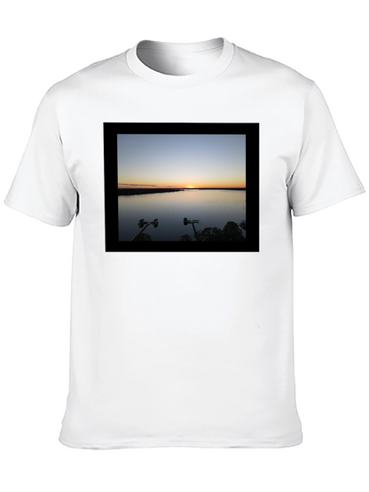Sunset Lake Graphic Tee - Black