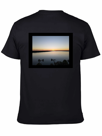 Sunset Lake Graphic Tee - Black