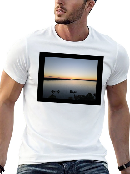 Sunset Lake Graphic Tee - Black
