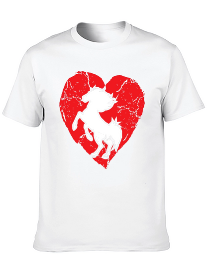 Horse Heart T-Shirt - Black Graphic Tee
