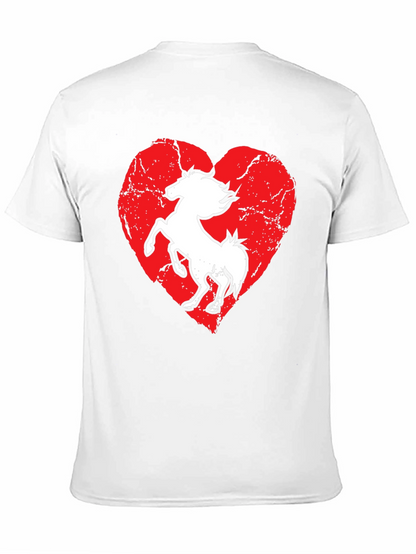 Horse Heart T-Shirt - Black Graphic Tee