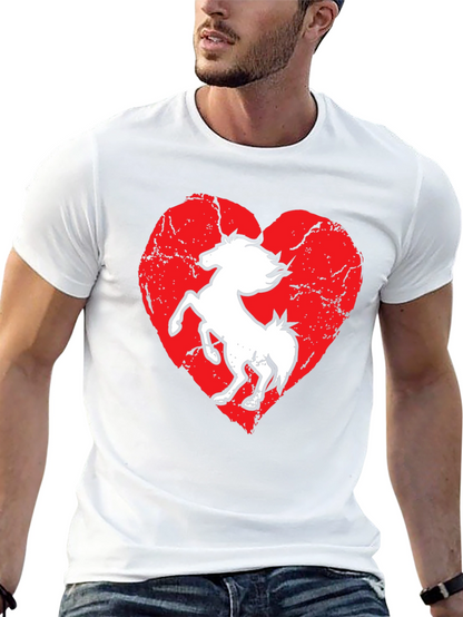 Horse Heart T-Shirt - Black Graphic Tee