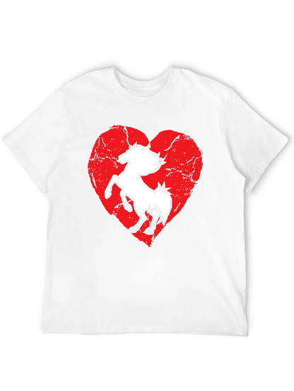 Horse Heart T-Shirt - Black Graphic Tee