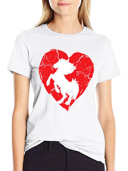 Horse Heart T-Shirt - Black Graphic Tee