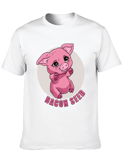 Bacon Seed Pig Graphic Tee - Black