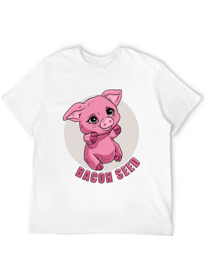 Bacon Seed Pig Graphic Tee - Black