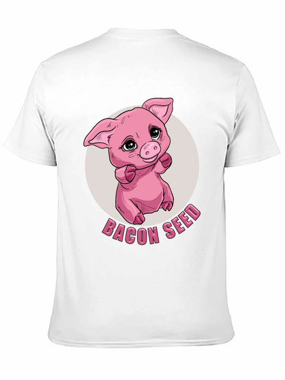 Bacon Seed Pig Graphic Tee - Black
