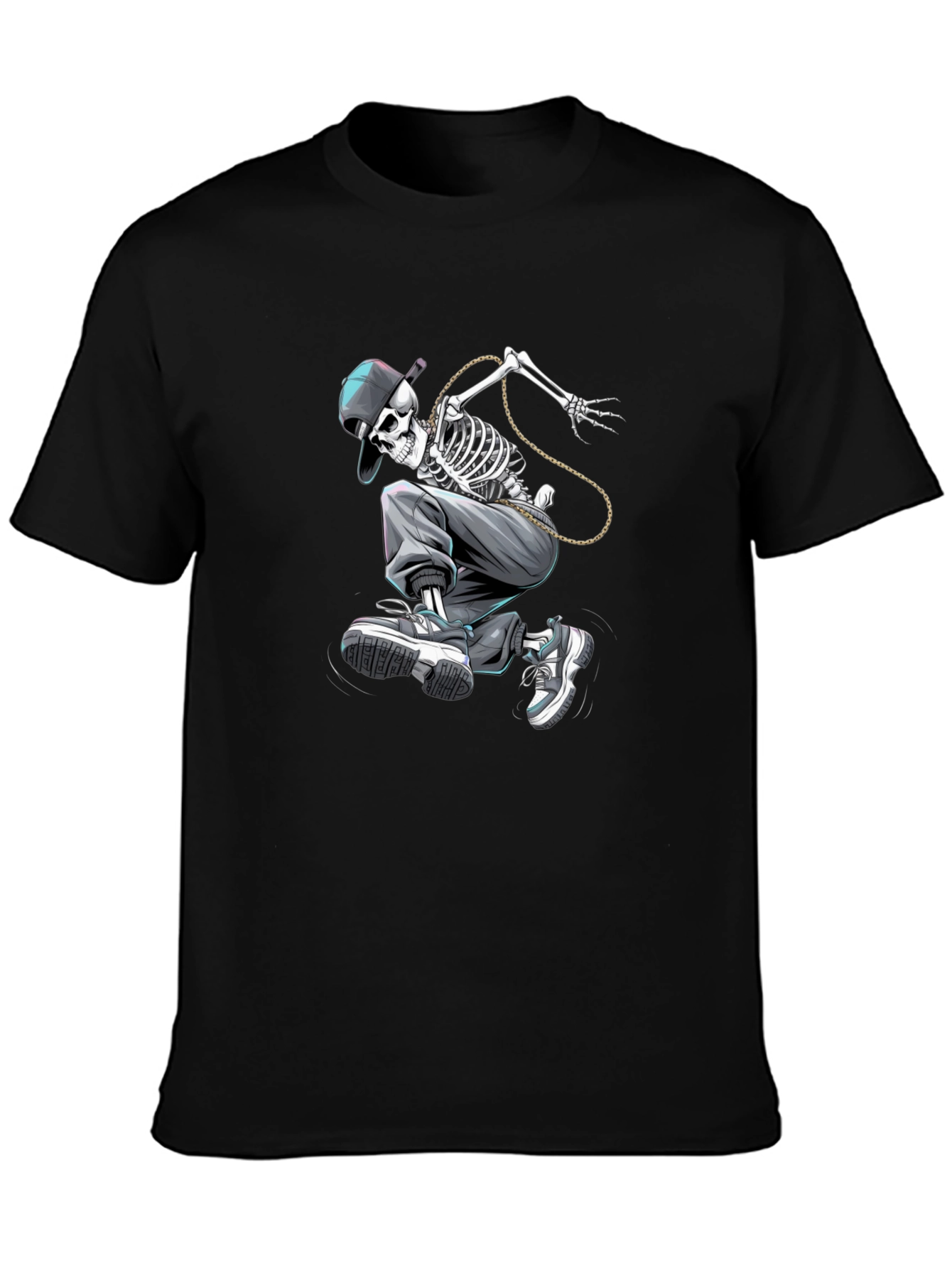Skateboarding Skeleton Graphic Tee