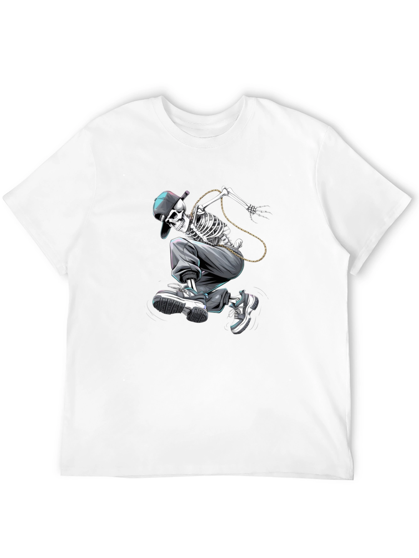 Skateboarding Skeleton Graphic Tee