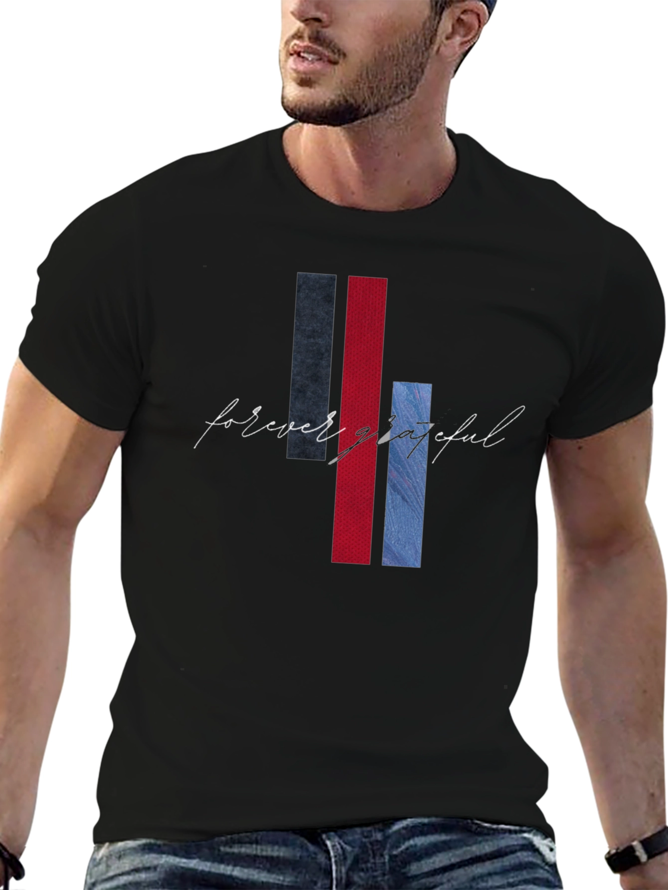 Forever Grateful Graphic T-Shirt - Modern Design