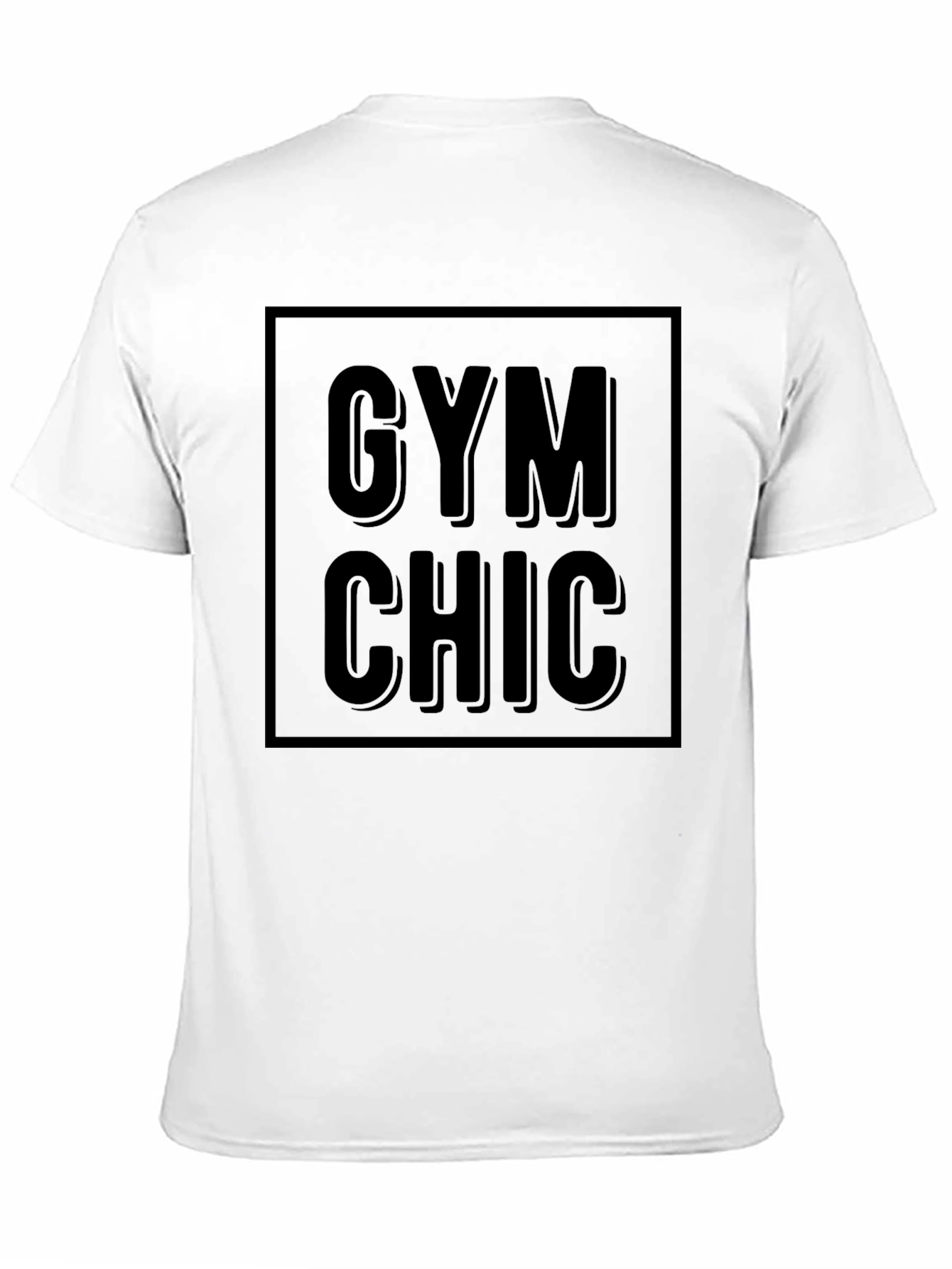 Gym Chic Black Graphic T-Shirt