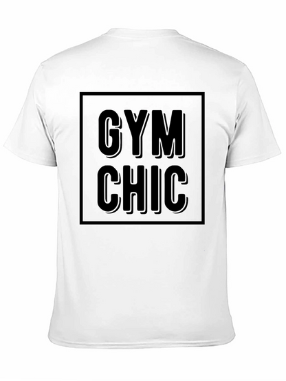 Gym Chic Black Graphic T-Shirt