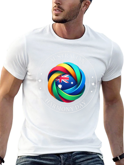 Australian Harmony Day Black T-Shirt