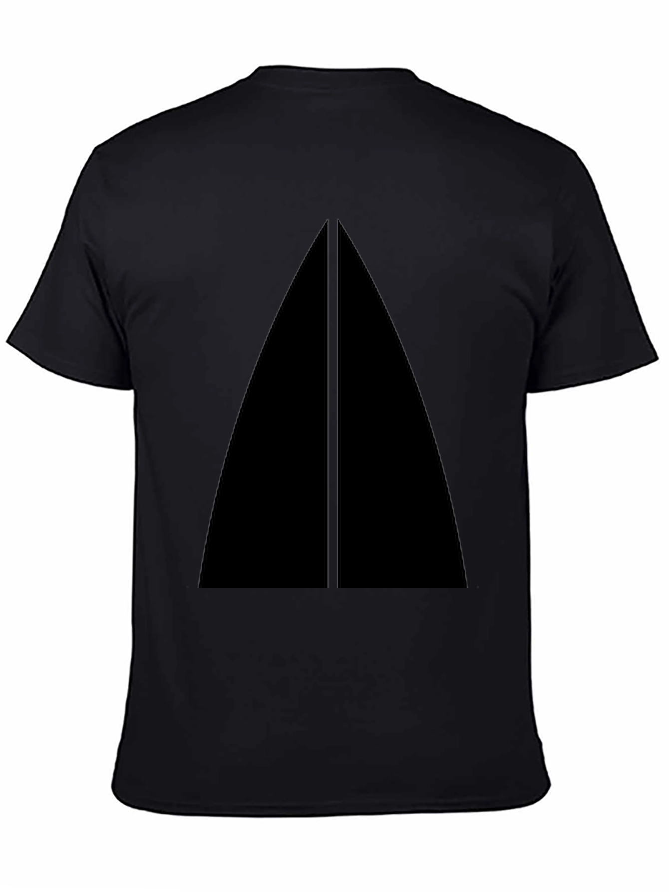 Minimalist Black Triangle Graphic T-Shirt