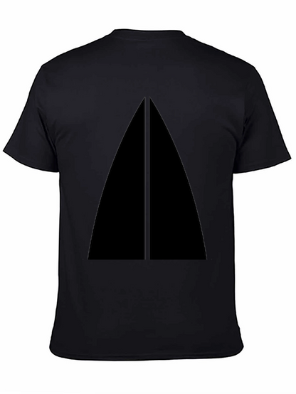 Minimalist Black Triangle Graphic T-Shirt