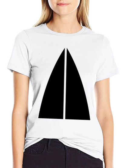 Minimalist Black Triangle Graphic T-Shirt
