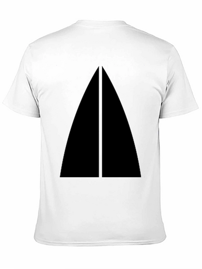Minimalist Black Triangle Graphic T-Shirt