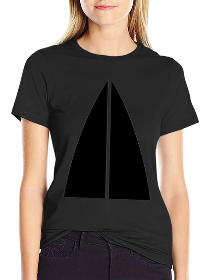 Minimalist Black Triangle Graphic T-Shirt