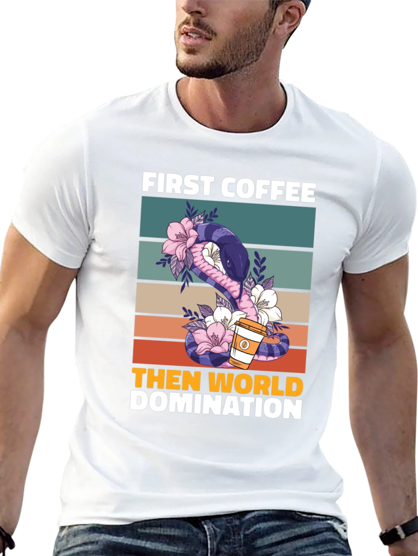 First Coffee Then World Domination T-Shirt