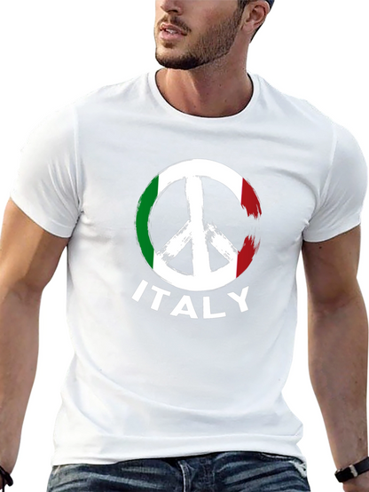 Italy Peace Sign T-Shirt - Country Pride Tee