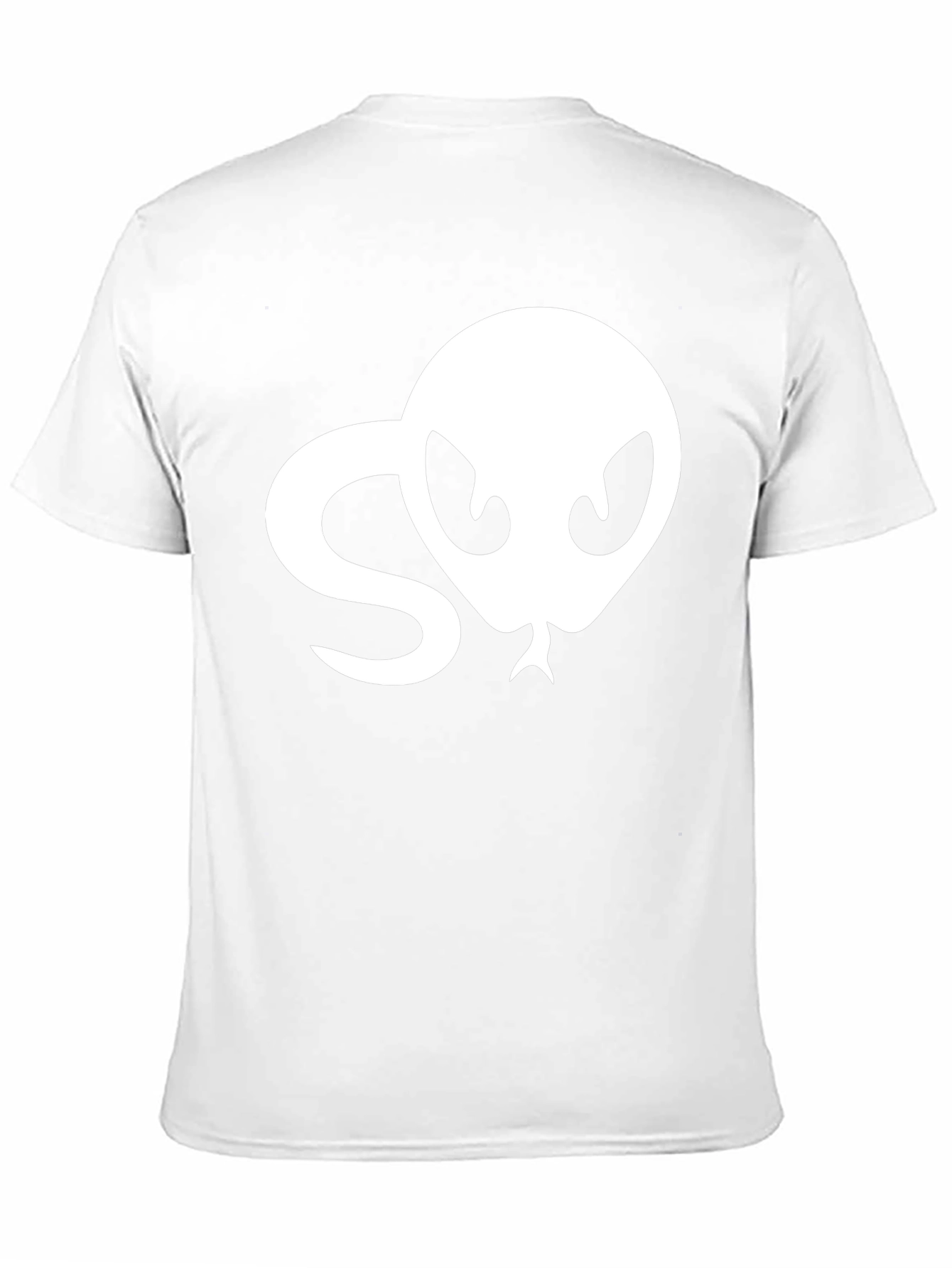 Snake Head Graphic Tee - Black Cotton T-Shirt