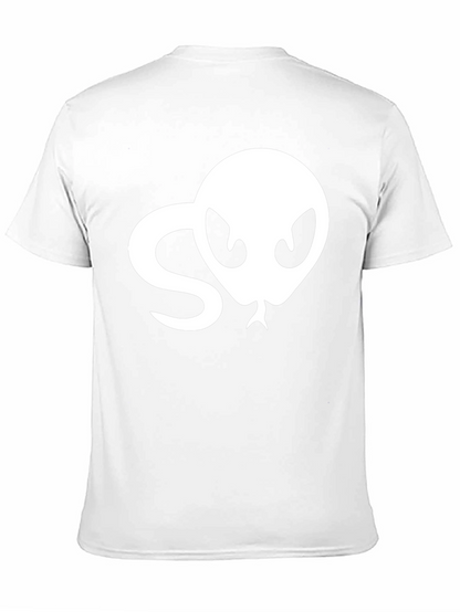 Snake Head Graphic Tee - Black Cotton T-Shirt
