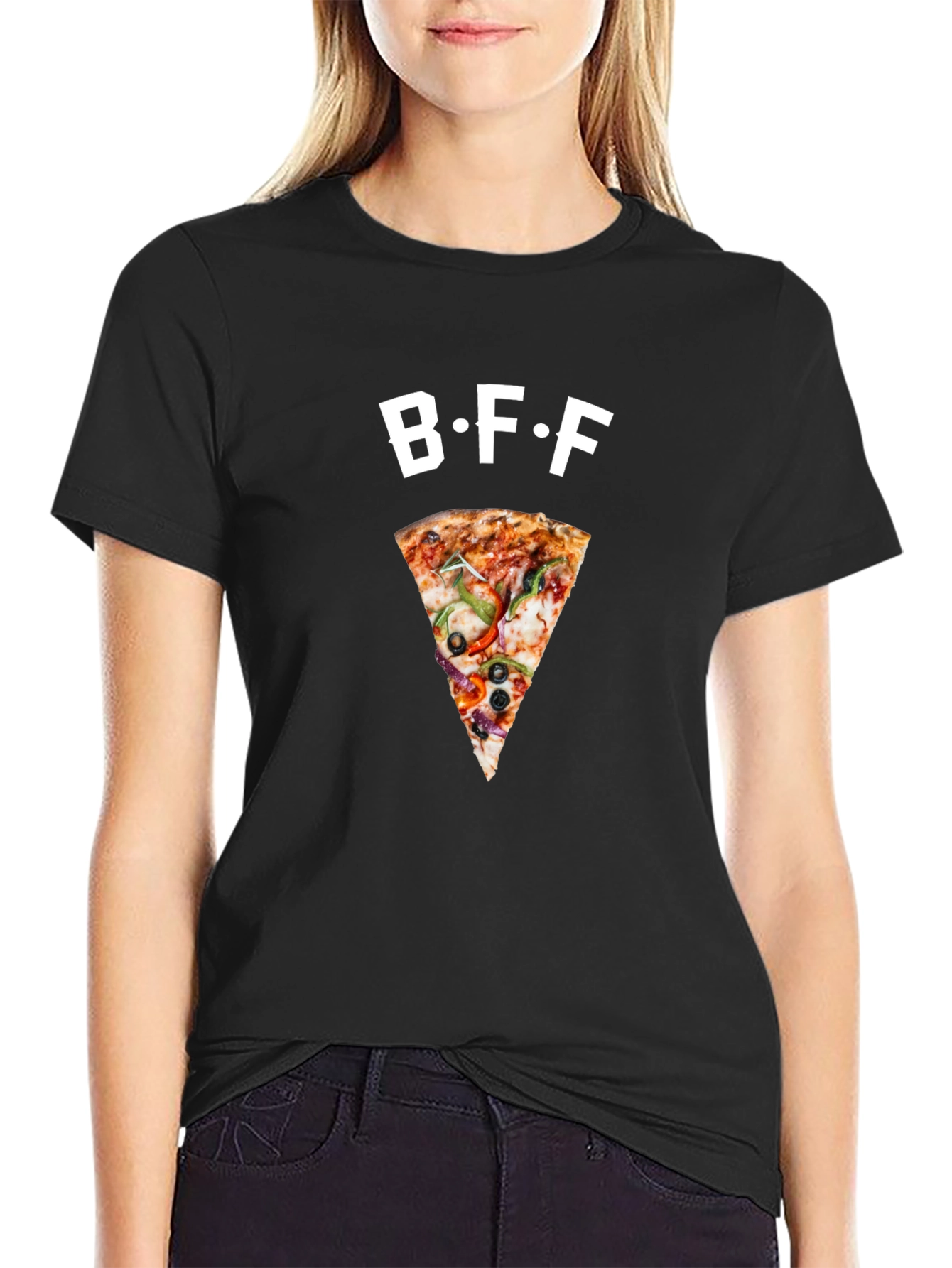 BFF Pizza Slice Graphic T-Shirt | Casual Fashion
