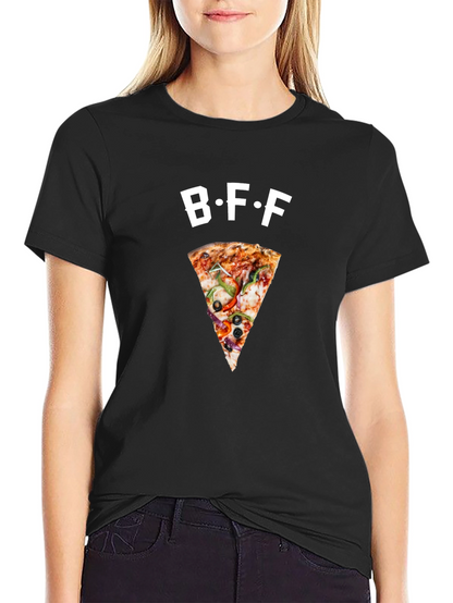 BFF Pizza Slice Graphic T-Shirt | Casual Fashion