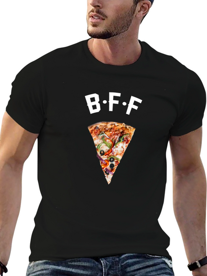 BFF Pizza Slice Graphic T-Shirt | Casual Fashion