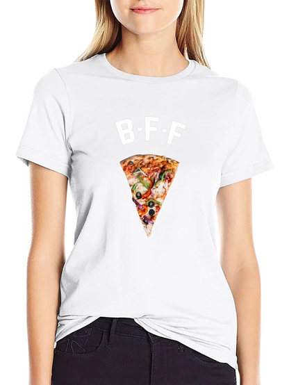 BFF Pizza Slice Graphic T-Shirt | Casual Fashion