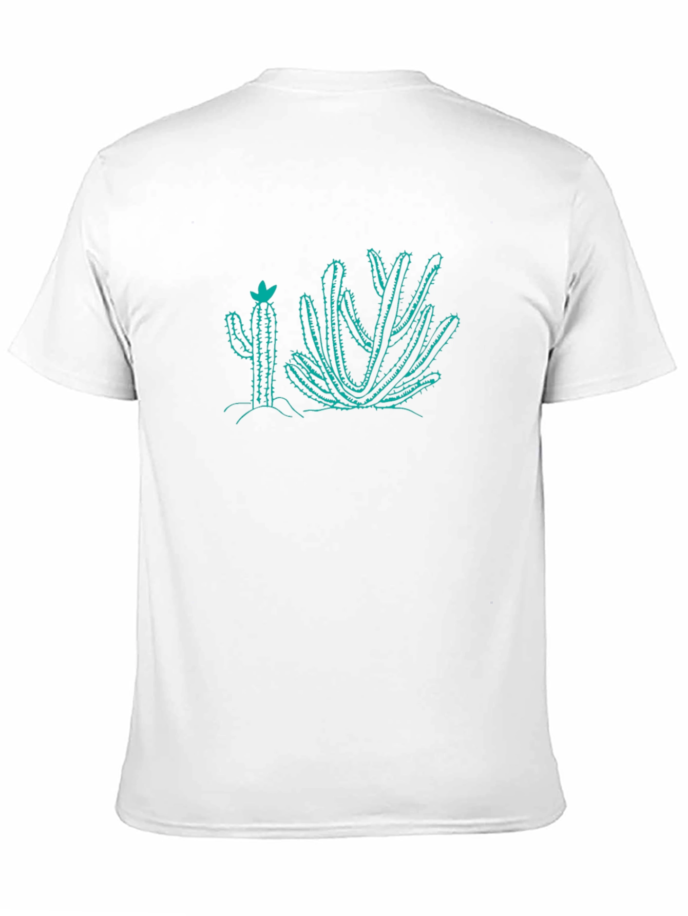 Cactus Graphic Tee - Black Cotton T-Shirt