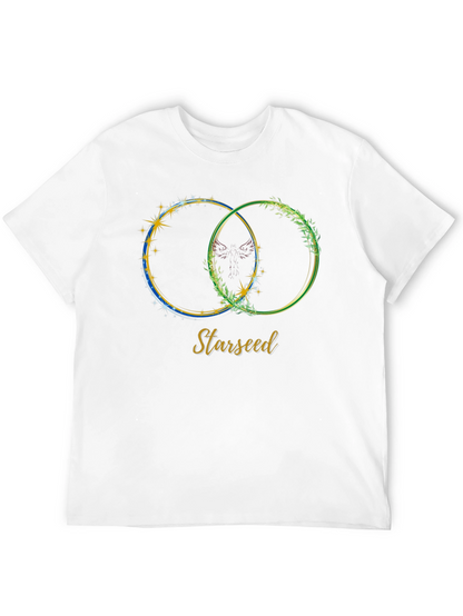 Starseed Graphic Print Tee - Black Casual T-Shirt