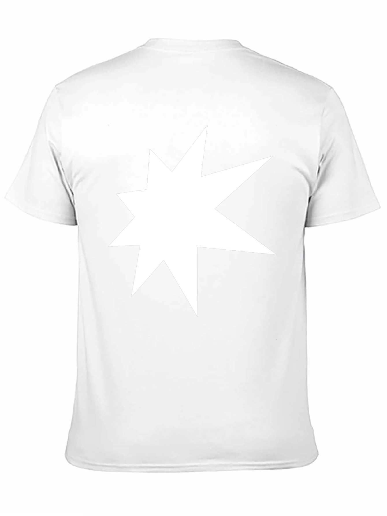 Starburst Graphic Tee - Black Cotton Casual T-Shirt