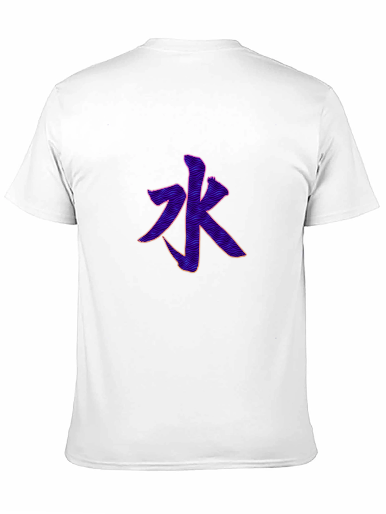 Mens Black T-Shirt with Water Character Design