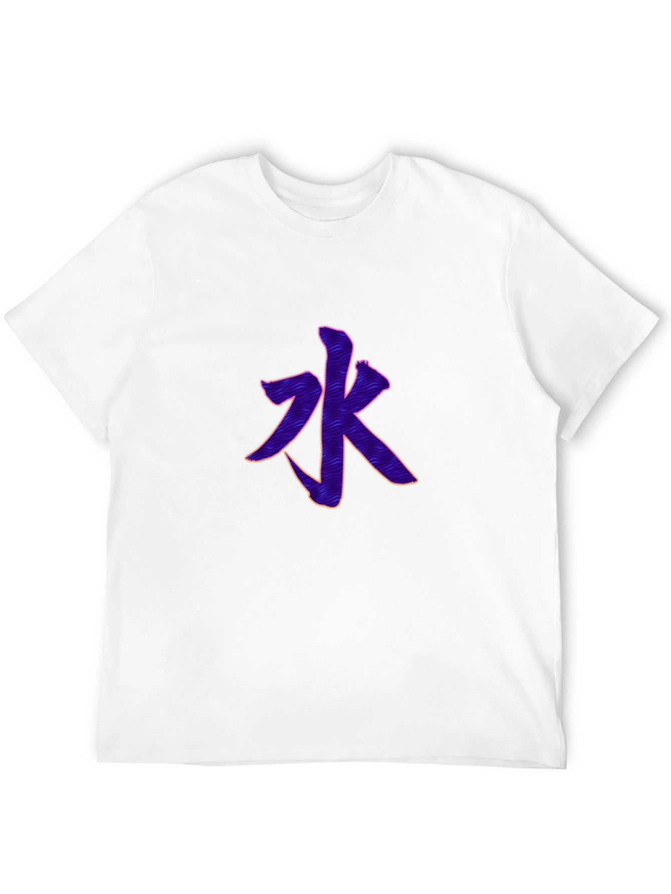 Mens Black T-Shirt with Water Character Design