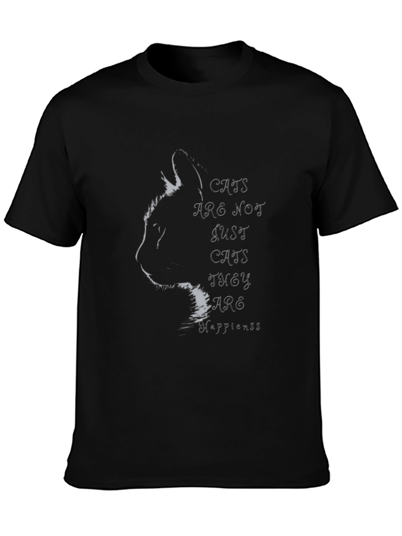 Cats Are Happiness Graphic Tee
